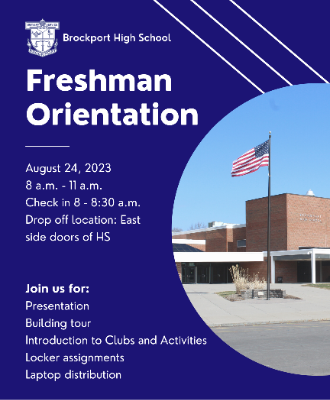  Freshman orientation flyer